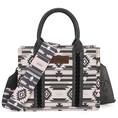 Wrangler Aztec Tote Bag for Women Boho Shoulder Purses and Handbags - Image 1
