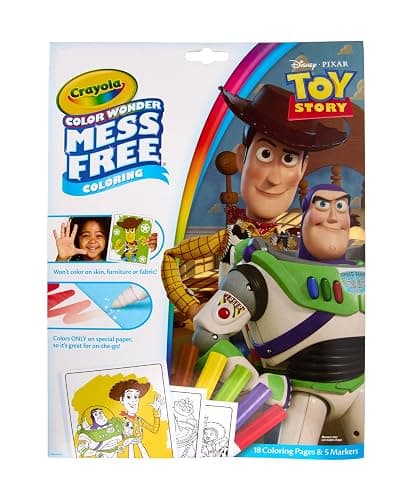Crayola Color Wonder Toy Story 5, Mess Free Coloring Pages & Markers, Gift for Kids, Age 3, 4, 5, 6 - Image 1