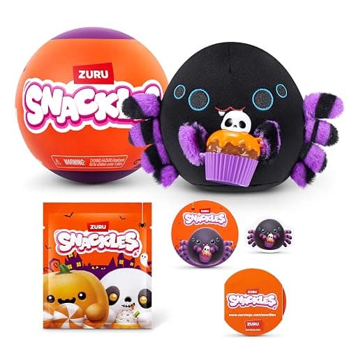 Snackles Halloween Series 1 5-inch Plush by ZURU, Plush with Snack Accessory - Image 1