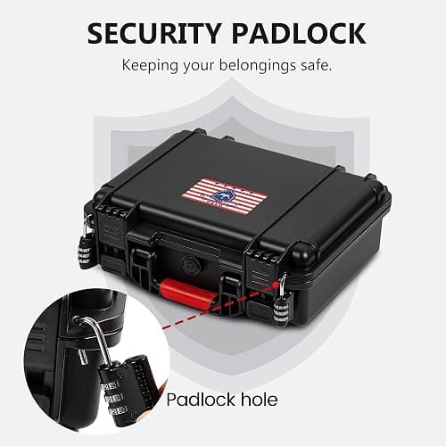 Kinghardcase Lockable Handgun Case for Glock, TSA Gun Case for G17/G19/G20/G21/G22/G23/G31/G32/G37/G38/G43/G45, Waterproof Gun Case with Foam, Pistol Case for Transport & Storage thumbnail 5