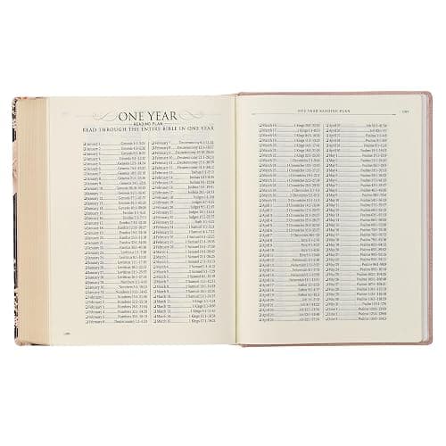 KJV Holy Bible, Large Print Note-taking Bible, Vegan Leather Hardcover - King James Version, Dusty Peach Printed (KJV Note-taking Editions) thumbnail 8