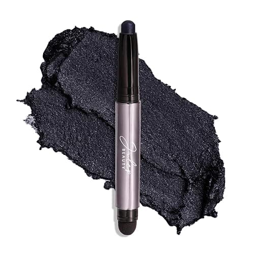 Julep Eyeshadow 101 Cream-to-Powder Waterproof Shadow Stick – Midnight Blue Shimmer – Long-Lasting, Crease-Proof, Dark Blue Shimmer Cream Eyeshadow with Built-in Smudger - Image 1