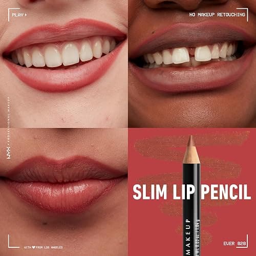 NYX PROFESSIONAL MAKEUP Slim Lip Pencil, Long-Lasting Creamy Lip Liner - Ever thumbnail 4