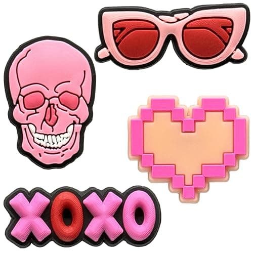 36PCS Pink Cute Preppy Hippie Y2K Croc Charms for Girls Women Adults | 2000s Aesthetic Punk Street, Retro Sunglasses Cactus, Alternative Fashion Clog Decorations for Birthday Gift & Party Favor thumbnail 6