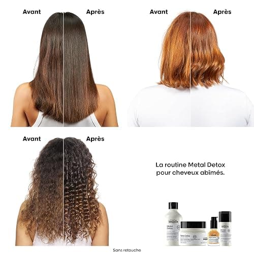 L’Oréal Professionnel, Metal Detox, Routine Anti-Casse pour Cheveux Abîmés & Cassants, Colorés ou Naturels, Détoxifie, Renforce & Protège la Fibre, Brillance & Couleur Longue Durée, Série Expert thumbnail 3