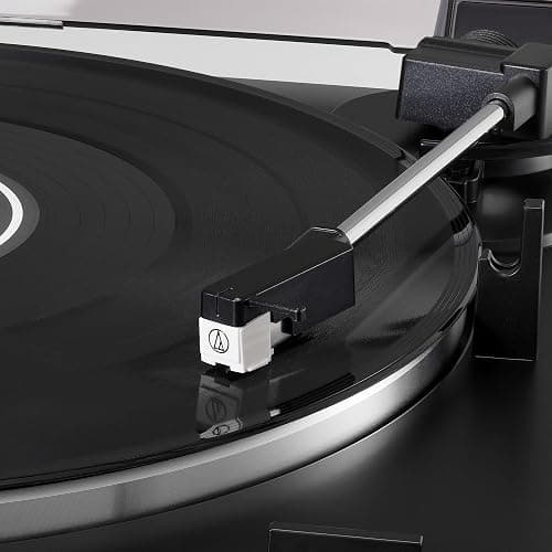 Audio-Technica AT-LP60X-BK Fully Automatic Belt-Drive Stereo Turntable Bundle with Eris 3.5 Monitors and Vinyl Cleaning Kit thumbnail 7