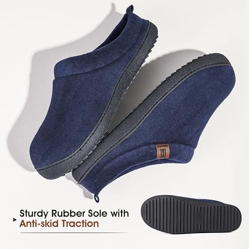 MERRIMAC Men's Slip on Slippers Comfy Memory Foam Non Slip Indoor House Shoes thumbnail 6