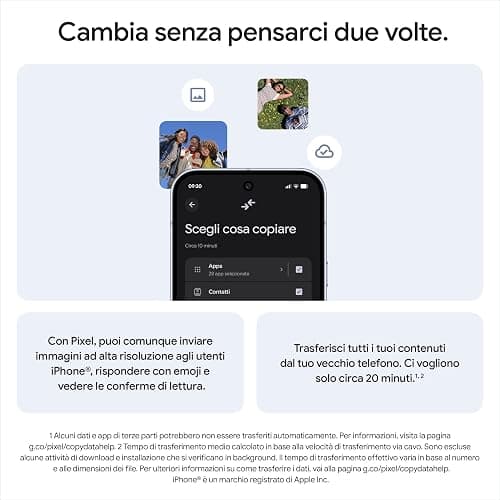 Google Pixel 10 Pro XL - Smartphone Android sbloccato con Gemini, tripla fotocamera posteriore, autonomia di oltre 24 ore e display Super Actua da 6,8" - Grigio argento, 256GB thumbnail 10