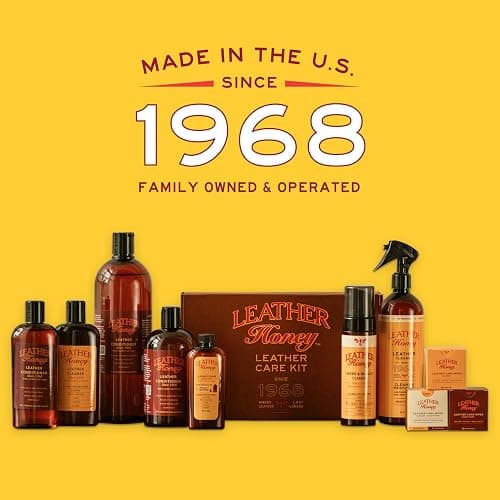 Leather Honey Leather Cleaner Spray: UV Protectant, Non-Toxic & Made in the USA Since 1968. Cleans & Protects Leather, Faux & Vinyl - Couches, Car Seats, Purses, Shoes, Bags & Tack. Safe for Any Color thumbnail 4