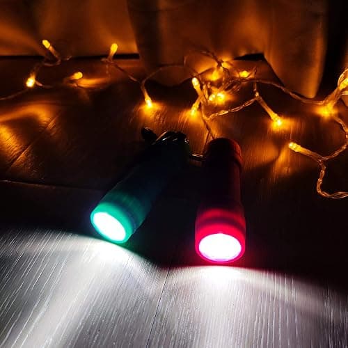 FASTPRO 10-Pack, 9-LED Mini Flashlight Set, AAA Batteries are Included and Pre-Installed, Perfect for Class Teaching, Camping, Wedding Favor thumbnail 6