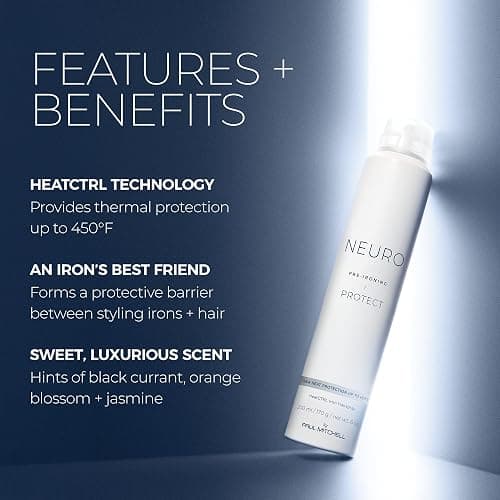 Neuro by Paul Mitchell Protect HeatCTRL Iron Hairspray, Perfect Prep + Finish For Heat Styling, For All Hair Types thumbnail 3