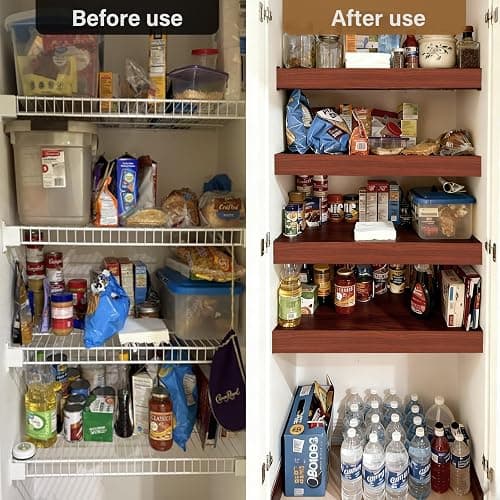 Wire Rack Covers, 32*12 Inch Shelf Covers for wire Shelving, Easy to Cut Closet Wires Shelf Cover-0.31 inch Thick(Not Wood) Moisture Resistant Durable Shelves Cover, Easy Install for Pantry, Kitchen thumbnail 5