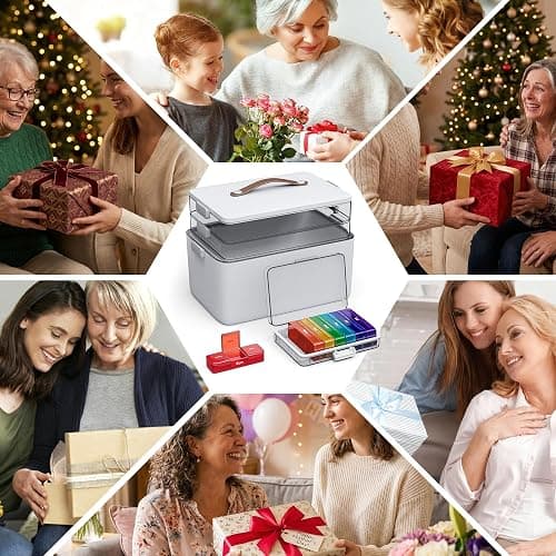 CTIME 3-Tier Medicine Organizer with Pill Case - Portable Pill Case & Empty First Aid Kit for Home, Travel, RV, School, Dorm, Ideal Elderly, Father Gift thumbnail 9