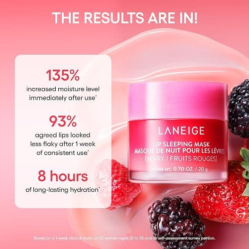 LANEIGE Lip Sleeping Mask Eggnog: Nourish, Hydrate, Vitamin C, Murumuru & Shea Butter, Antioxidants, Flaky, Dry Lips thumbnail 5