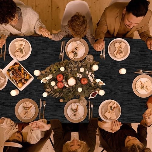 Abyssaly Black Vinyl Wrap Self Adhesive Wallpaper, Wood Effect Sticky Back Plastic Roll for Furniture, Removable Peel and Stick Wallpaper Decorative Furniture Kitchen 30cm X 200cm thumbnail 7