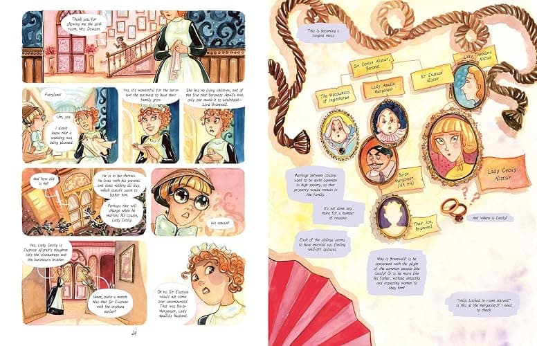 Enola Holmes: The Graphic Novels: The Case of the Peculiar Pink Fan, The Case of the Cryptic Crinoline, and The Case of Baker Street Station (Volume 2) thumbnail 5