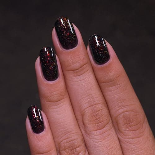 ILNP Hex - Black Jelly Shimmer Nail Polish thumbnail 5