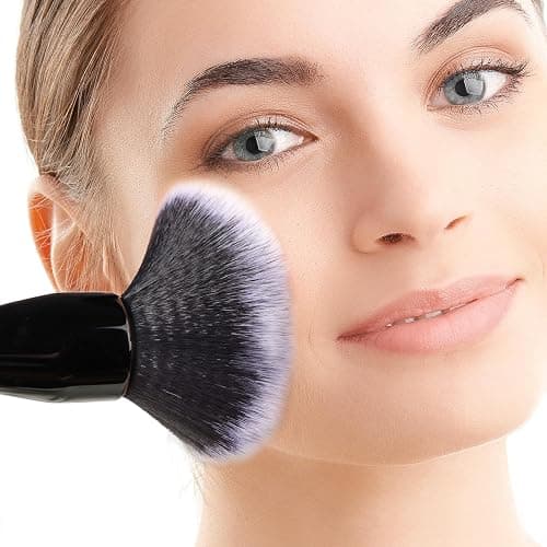 Large Powder Brush: Luxurious Foundation Brush, Professional Makeup Brush For Blending Liquid, Cream and Flawless Powder, Buffing, Blending, Vegan Makeup Tool With Cruelty-Free Bristles thumbnail 6