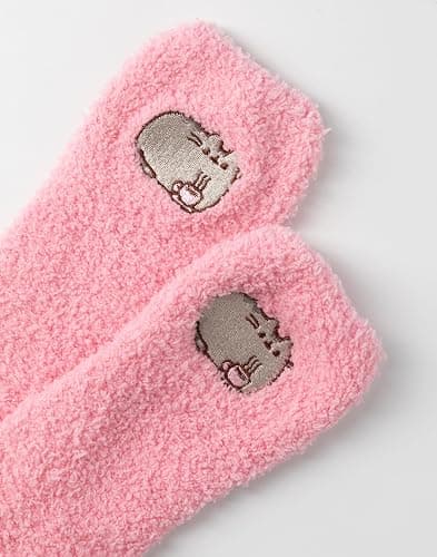 Pusheen the Cat Pusheen Womens Mug and Sock Set | Adults Graphic Print Calf Socks & Ceramic Mug in Pink & Brown | Ladies Tabby Cat with 3D Ears Hot Drinks Mug | Cartoon Comic Strip Merchandise Gift thumbnail 5