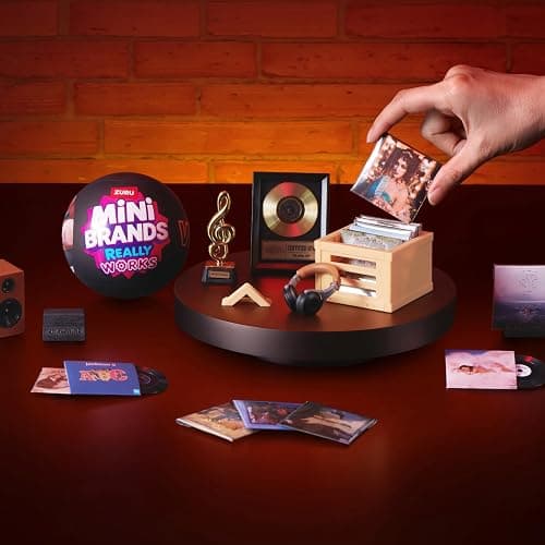 Mini Brands Mini Vinyls Capsule Series 1 by ZURU – Novelty Toy Capsule with 4 Vinyl Records and 1 Accessory, Compatible with Record Player for Teen and Adult Collectors thumbnail 7