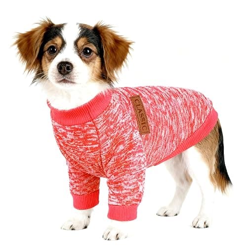 3 Pack Christmas Dog Sweaters for Small Dogs - Warm Fleece Unisex Puppy Sweater Outfit, Cute Cozy Thermal Winter Clothes for Small Breed Puppies & Cats thumbnail 5
