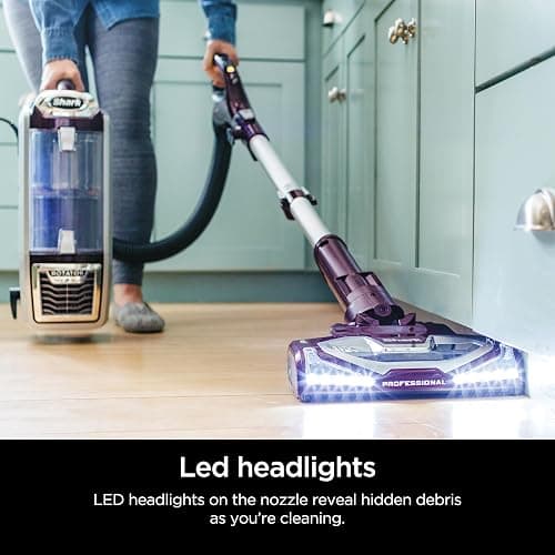 Shark NV752 Rotator Powered Lift-Away TruePet Upright Vacuum with HEPA Filter, Large Dust Cup Capacity, LED Headlights, Upholstery Tool, Perfect Pet Power Brush & Crevice Tool, Bordeaux thumbnail 7