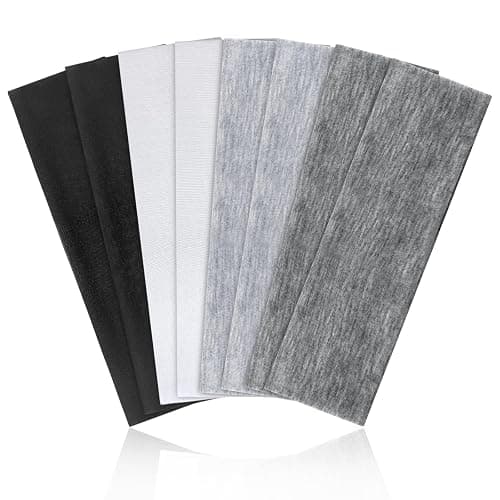AWUMBUK Stirnband Damen Sport, 8 Pack Haarband Schwarz Haarbänder Damen Herren Antirutsch Stirnbänder Elastisch Headband Unisex Hair Band Sport Yoga Workout Laufen Fitness Gym Haarschmuck - Image 1