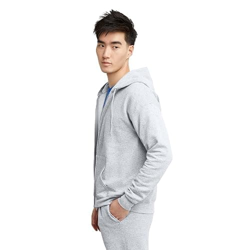 Hanes mens Zip-up Hoodie, Ecosmart Fleece Full-zip Hoodie for Men, Hooded Sweatshirt thumbnail 5