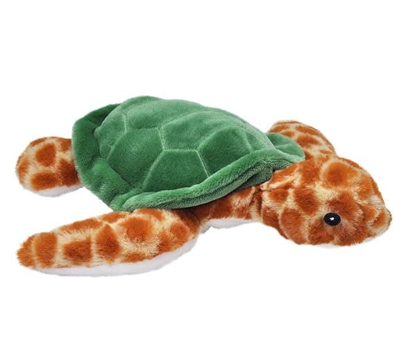 Wild Republic EcoKins Sea Turtle Stuffed Animal 12 inch, Eco Friendly Gifts for Kids, Plush Toy, Handcrafted Using 16 Recycled Plastic Water Bottles (24737) - Image 1