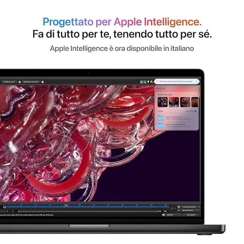 Apple 2024 MacBook Pro Portatile con chip M4 Pro, CPU 14 core e GPU 20 core: display Liquid Retina XDR 14,2", 24GB di memoria unificata, 1TB di archiviazione SSD; color Nero siderale thumbnail 4