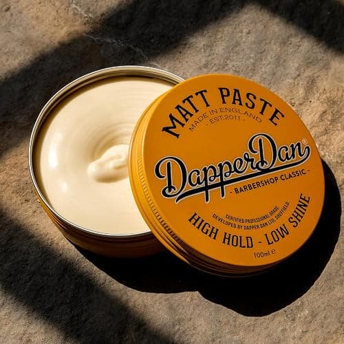 Dapper Dan Matt Paste, High Hold Low Shine Hair Paste for Men, Adds Texture with Flexible Hold for All Styles, Vintage Cologne Fragrance, 1 x 100ml thumbnail 5