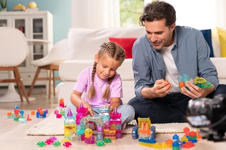 Jelly Blox Classic Castle Set | Includes 45 Pieces | Toddler & Preschool Building Blocks Kids Can Squeeze, Stretch, Squish | MESH ACCREDITED | Safety Tested & Ouch-Free | Sensory Play Toy for Ages 2+ thumbnail 2
