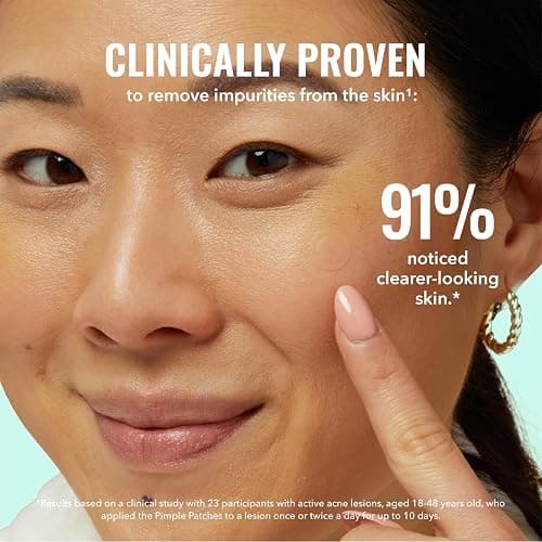 Good Molecules Pimple Patches 60 Pack - Ultra-Thin Hydrocolloid Acne Patches To Conceal Breakouts, Blackheads, and Blemishes - Acne Spot Treatment, Skin Care For Face thumbnail 4