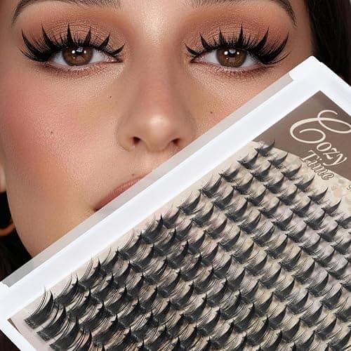 JMS&JMS Anime Lash Clusters Manga Lash Extension C Curl Invisible Band Spiky Eyelash Clusters for Beginner (Fairy Pro-8-18Mix) - Image 1