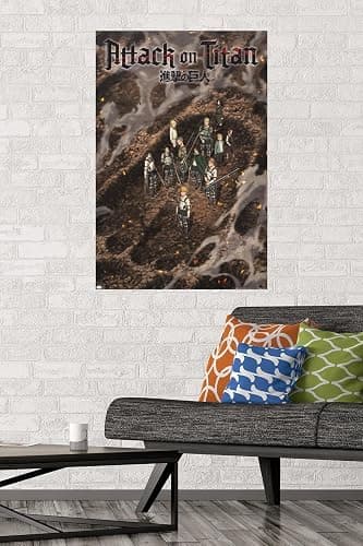 Trends International Attack on Titan: The Final Season - Part 3 Teaser Wall Poster, 34L x 22.4W, Unframed Version thumbnail 2