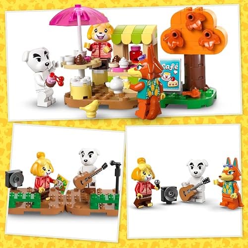 LEGO Animal Crossing K.K.’s Concert in the Plaza Building Toy for 7 Plus Year Old Girls and boys, with Café Playset, Figures and Vehicle from the Video Games, Pretend Play Gift for Kids 77052 thumbnail 8
