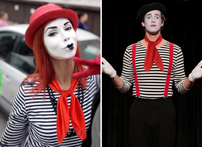 GERINLY Neckerchief Square Scarf Solid Color Accessories for Spring Costume Silk Headband Cosplay Ascot thumbnail 2