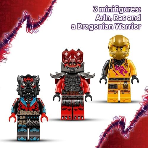 LEGO NINJAGO Ras and Arin's Super Storm Jet Toy - Building Toy for Kids, Boys and Girls, Ages 8+ - Airplane Toy with Detachable Drone and 3 Minifigures - Gift Idea for Birthdays - 71833 thumbnail 5