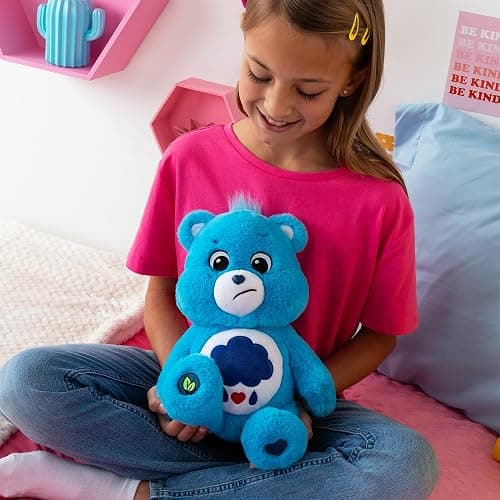 Care Bears 14” Grumpy Bear - Blue Plushie for Ages 4+ – Perfect Stuffed Animal Holiday, Birthday Gift, Super Soft and Cuddly – Good For Girls and Boys, Employees, Collectors thumbnail 7