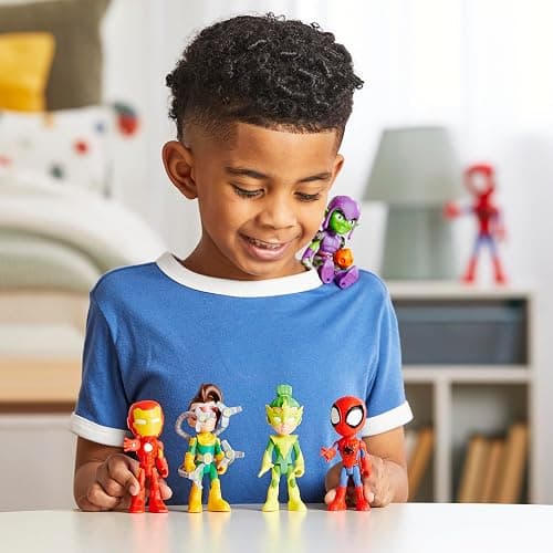 Spidey and his Amazing Friends Hasbro Marvel, Friends & Foes Pack, 5 Action Figures, 4-Inch, Preschool Super Hero Toys for Kids Ages 3 and Up (Amazon Exclusive) thumbnail 5