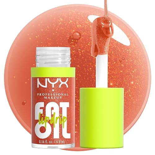 NYX PROFESSIONAL MAKEUP Fat Oil Lip Drip, Moisturizing Lip Oil Gloss, Vegan Tinted Formula, Up to 12 HR Hydration - Follow Back (Shimmering Warm Nude) thumbnail 9
