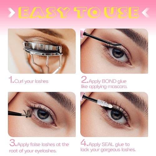 Lash Glue Bond and Seal Long Lasting Strong Hold Waterproof 2 in 1 Cluster Eyelash Glue for DIY Lash Extensions by Mavphnee thumbnail 3