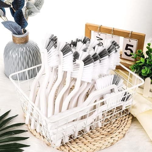 Yinkin 24 Pcs Kitchen Scrub Brushes Cleaning, Small, Right Angle Mini | Right Angle for Grout Household Tile Lines Window Tracks, Sink Bathroom Edges Deep Cleaning, Hard-to-reach Corners Bulk thumbnail 2