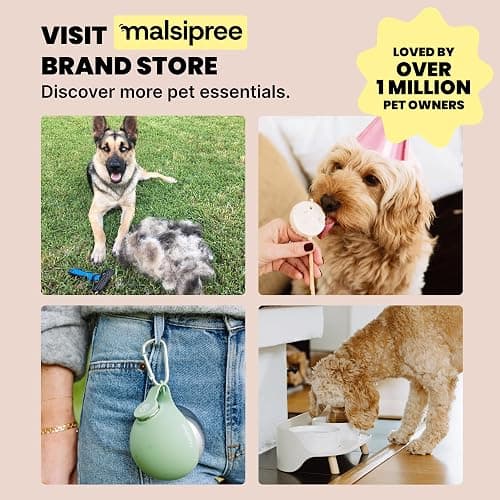 MalsiPree On the Go Dog Water Bottle - 12 oz Pink, Leak-Proof | 12oz leak-proof bottle & built-in bowl - one-hand use - Use for dog travel, hiking, park & beach days thumbnail 10