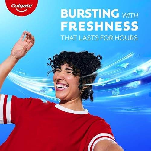 Colgate MaxFresh Cool Mint Toothpaste Pack, Fresh Breath Toothpaste with Fluoride and Hundreds of Mini Breath Strips, Leaves Mouth Feeling Refreshed for Hours, 4 Pack, 6.3 oz thumbnail 5