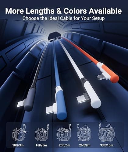 Syntech Link Cable 20 FT Compatible with Oculus/Meta Quest 3/Meta Quest2/Pro/Pico 4/Ultra Accessories and PC/SteamVR, High Speed PC Data Transfer, USB 3.0 to USB C Cable for VR Headset thumbnail 7
