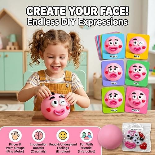 Smushers Squishy Curiosities - Ultra-Soft Slow Rising Stress Relief Toy for Adults, Cute Quirky Sensory Fidget Toy for Anxiety Relief, ADHD & Autism, Unique Office Desk Decor(Blue&Pink) thumbnail 5
