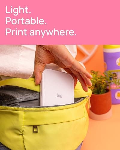 Canon Ivy 2 Mini Photo Printer, Print from Compatible iOS & Android Devices, Sticky-Back Prints, Pure White thumbnail 4