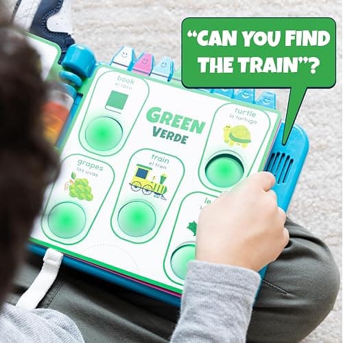 Chuckle & Roar Pop It! Book: Colors – Interactive Sensory Learning Book with Bilingual English & Spanish Play, Grow-with-Me Modes, Quiet Mode, Color Learning Toy for Toddlers Ages 1–4+ thumbnail 6