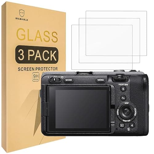 Mr.Shield [3-Pack] Screen Protector For Sony Alpha FX3 ILME-FX3 / FX3A [Tempered Glass] [Japan Glass with 9H Hardness] Screen Protector - Image 1